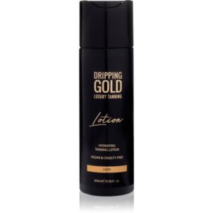 Dripping Gold Luxury Tanning Lotion lotiune hidratanta pentru bronzare pentru un bronz intens culoare Dark 200 ml-ro