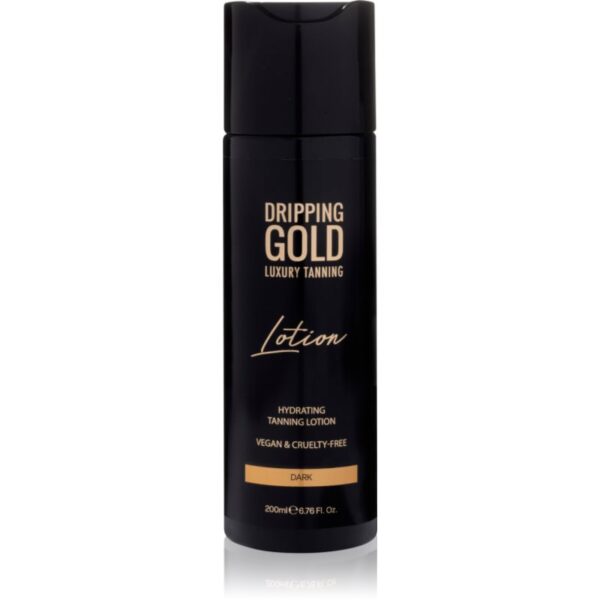 Dripping Gold Luxury Tanning Lotion lotiune hidratanta pentru bronzare pentru un bronz intens culoare Dark 200 ml-ro