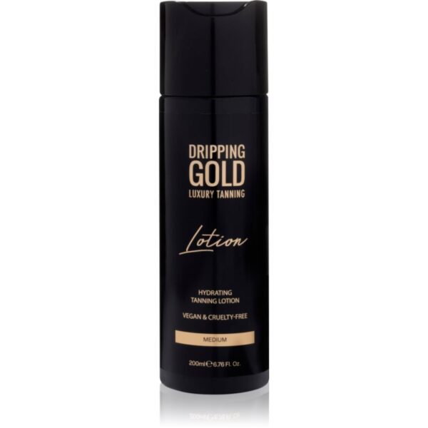 Dripping Gold Luxury Tanning Lotion lotiune hidratanta pentru bronzare pentru un bronz intens culoare Medium 200 ml-ro