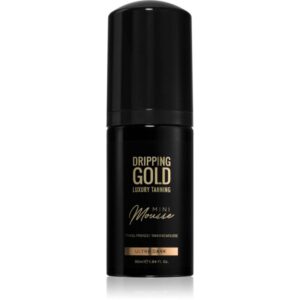 Dripping Gold Luxury Tanning Mini Mousse spumă bronzare pentru față și corp culoare Ultra Dark 90-ro
