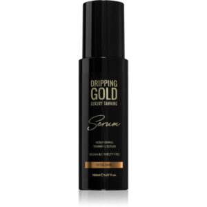 Dripping Gold Luxury Tanning Serum produs bronzare corp si fata culoare Ultra Dark 150 ml-ro