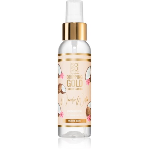 Dripping Gold Wonder Water Coconut Spray pentru protectie faciale Medium - Dark 100 ml-ro