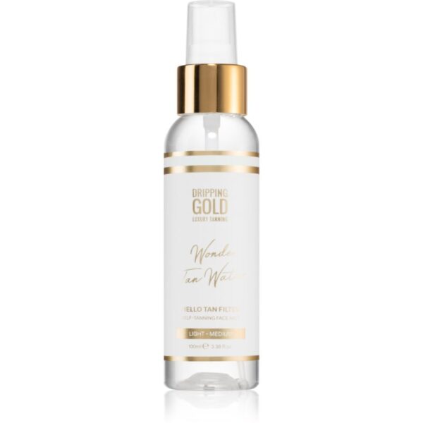 Dripping Gold Wonder Water Hello Tan Spray pentru protectie faciale Light - Medium 100 ml-Țena