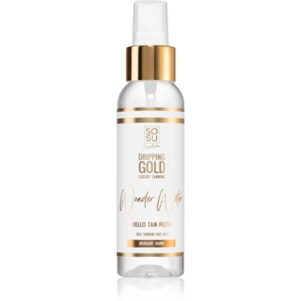 Dripping Gold Wonder Water Hello Tan Spray pentru protectie faciale Medium - Dark 100 ml-Țena