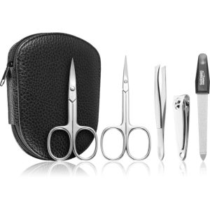 DuKaS Premium Line Solingen 112 Set de manichiură geanta din piele pentru bărbați-Țena