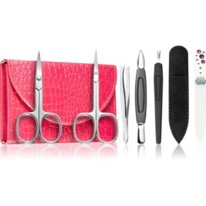 DuKaS Premium Line Solingen 214 Set de manichiură + carcasă Pink-Țena