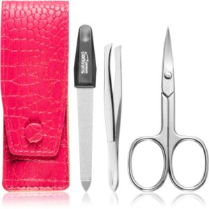 DuKaS Premium Line Solingen 892 Set de călătorii Pink Crocodile-Țena