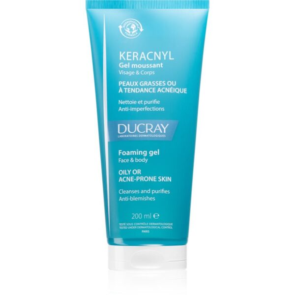 Ducray Keracnyl Foaming gel gel spumant de curatare pentru tenul gras