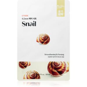 ETUDE 0.2 Therapy Air Mask Snail mască textilă pentru netezire extract de melc 20 ml-ro