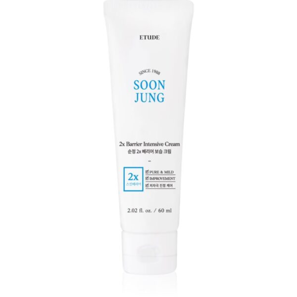 ETUDE SoonJung 2x Barrier Intensive Cream cremă intens hidratantă reface bariera protectoare a pielii 60 ml-Țena