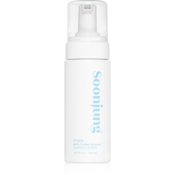 ETUDE SoonJung pH 6.5 Whip Cleanser demachiant spumant delicat pentru piele sensibila si iritabila 150 ml-Țena
