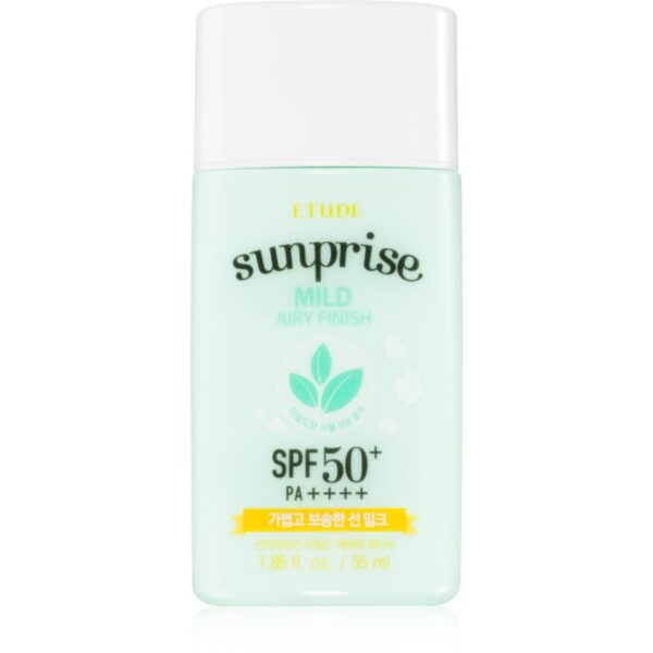 ETUDE Sunprise Mild Airy Finish fluid protector cu minerale pentru fata SPF 50+ 55 ml-ro