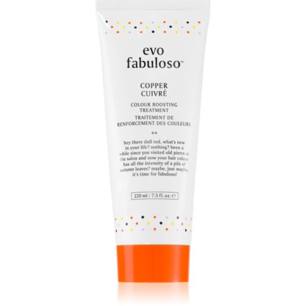 EVO Fabuloso Colour Boosting Treatment balsam pentru a evidentia culoarea parului culoare Copper 220 ml-ro