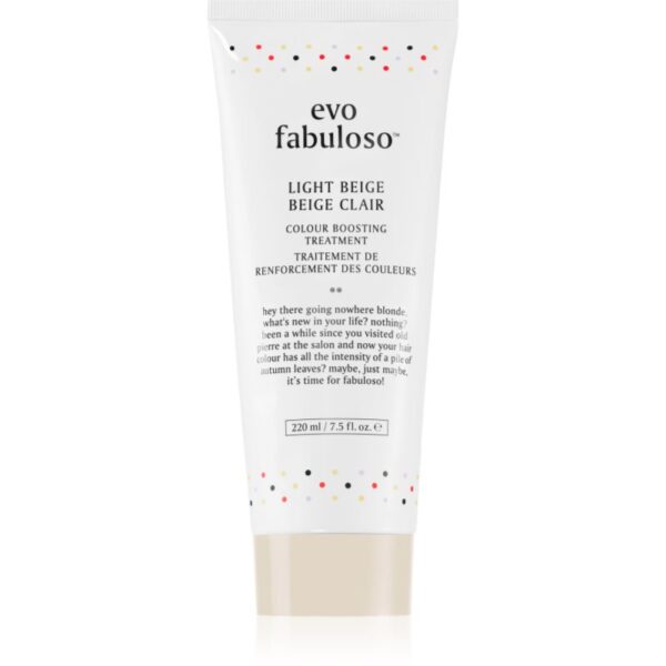 EVO Fabuloso Colour Boosting Treatment balsam pentru a evidentia culoarea parului culoare Light Beige 220 ml-ro