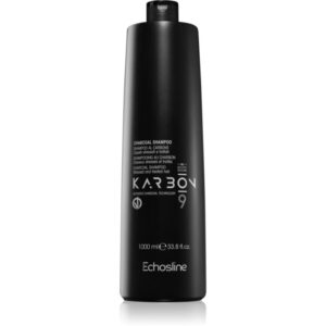 Echosline CHARCOAL Karbon 9 șampon cu ingrediente active de cărbune pentru par degradat sau tratat chimic 1000 ml-ro