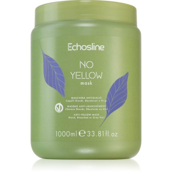 Echosline No Yellow Mask Masca de par neutralizeaza tonurile de galben 1000 ml-Țena