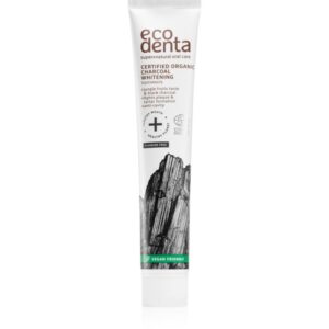 Ecodenta Certified Organic Charcoal whitening pasta de dinti pentru albire cu cărbune activ 75 ml-ro
