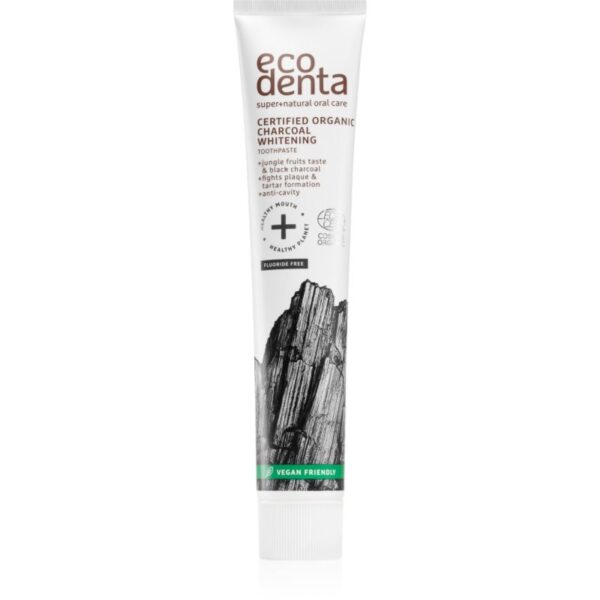Ecodenta Certified Organic Charcoal whitening pasta de dinti pentru albire cu cărbune activ 75 ml-ro