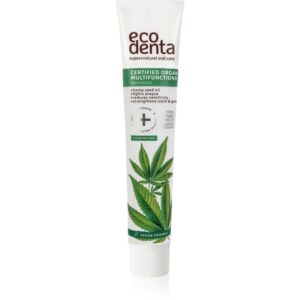 Ecodenta Certified Organic Multifunctional with Hemp pastă de dinți naturală 75 ml-Țena