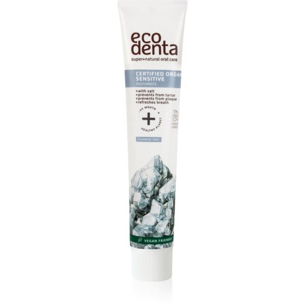 Ecodenta Certified Organic Sensitivity Relief pastă de dinți naturală 75 ml-Țena