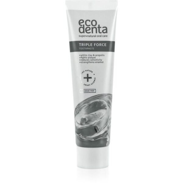 Ecodenta Expert Triple Force pastă de dinți fără fluor cu efect triplu 100 ml-ro