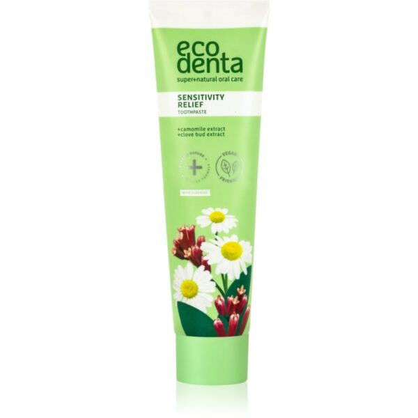 Ecodenta Green Sensitivity Relief pasta de dinti pentru dinti sensibili cu flor aroma Chamomile/Clove 100 ml-ro
