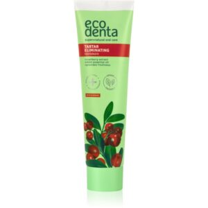 Ecodenta Green Tartar Eliminating pastă de dinți împotriva tartrului cu efect răcoritor cu flor aroma Cranberry 100 ml-ro