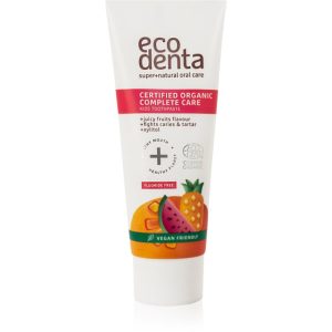 Ecodenta Organic Kids Certified Organic Juicy Fruit pasta de dinti pentru copii 75 ml-ro