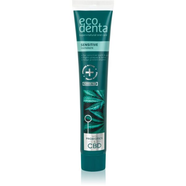 Ecodenta Sensitive CBD pasta de dinti bio-activa cu CBD 75 ml-ro