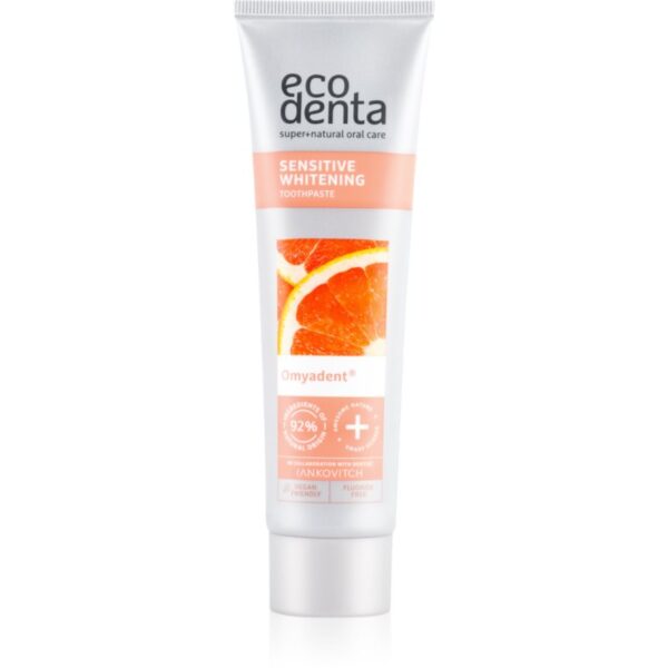 Ecodenta Sensitive Whitening pasta de dinti pentru albire pentru dinti sensibili 100 ml-Țena
