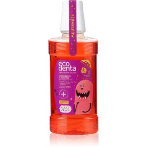 Ecodenta Super + apa de gura racoritoare pentru copii aroma Strawberry 250 ml-Țena