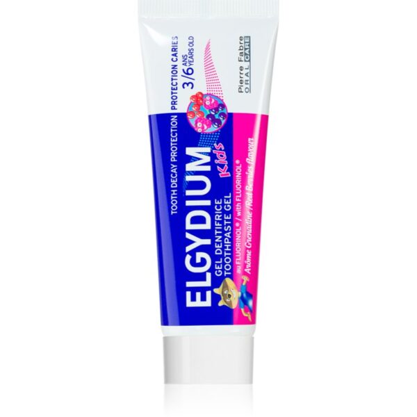 Elgydium Kids pastă de dinți pentru copii aroma Grenadine (3-6) 50 ml-Țena
