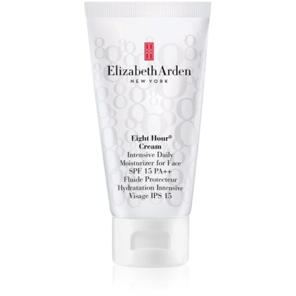 Elizabeth Arden Eight Hour Intensive Daily Moisturizer For Face crema de zi hidratanta pentru toate tipurile de ten SPF 15 50 ml-Țena