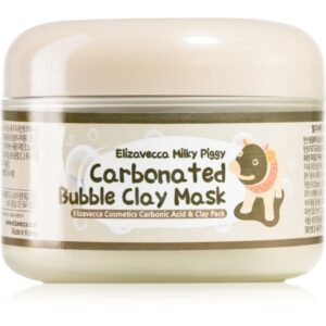 Elizavecca Milky Piggy Carbonated Bubble Clay Mask masca pentru curatare profunda pentru ten acneic 100 g-Țena
