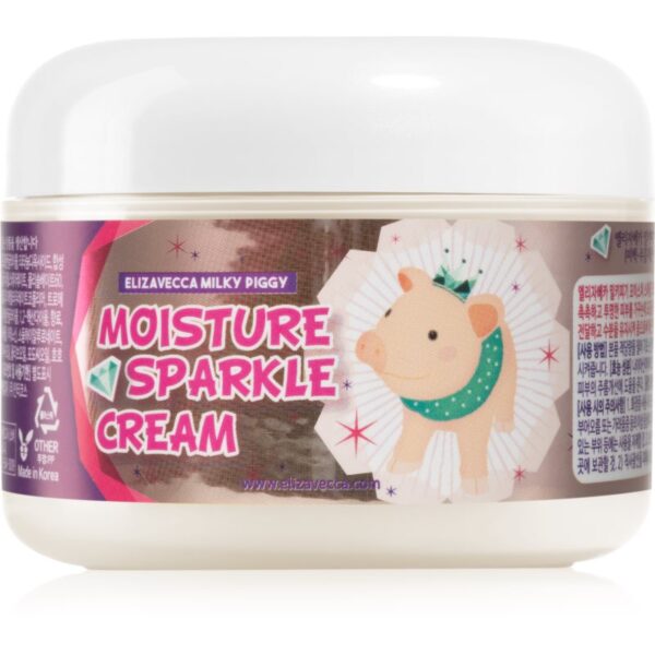 Elizavecca Milky Piggy Moisture Sparkle Cream crema hidratanta cu efect iluminator 100 ml-ro