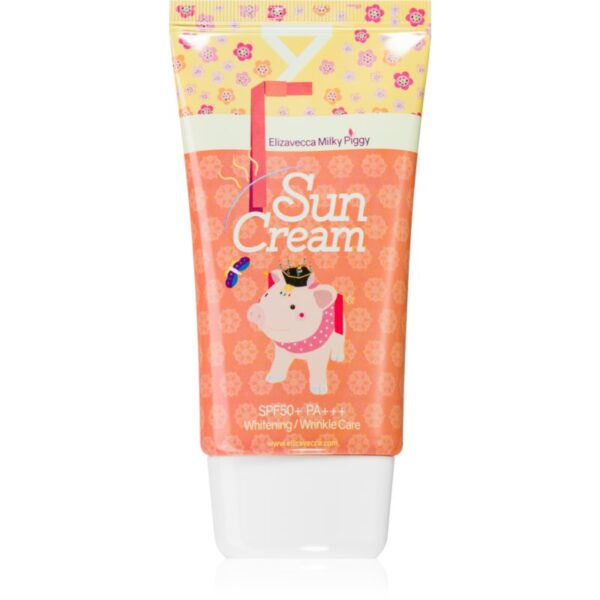 Elizavecca Milky Piggy Sun Cream protecție solară pentru față iluminatoare SPF 50+ 50 ml-ro