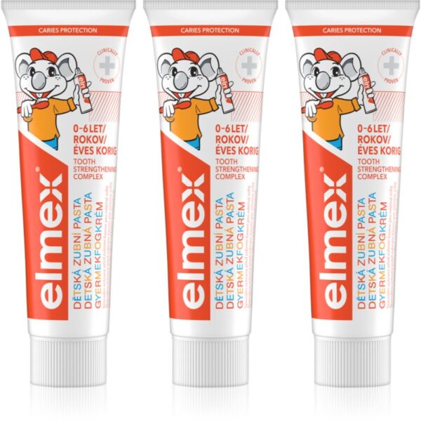 Elmex Caries Protection Kids pastă de dinți pentru copii 3 x 50 ml-Țena