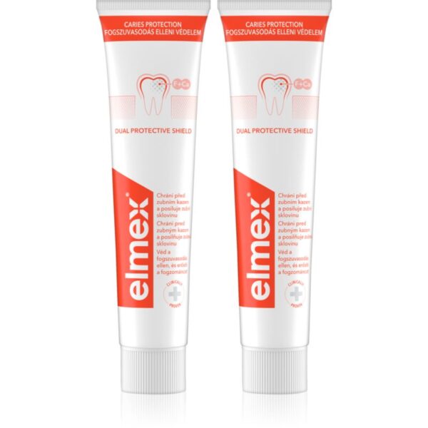 Elmex Caries Protection pasta de dinti protecție impotriva cariilor cu flor 2x75 ml-ro