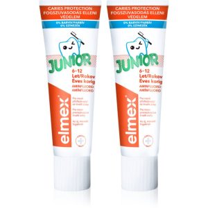 Elmex Junior 6-12 Years Pasta de dinti pentru copii. 2 x 75 ml-Țena