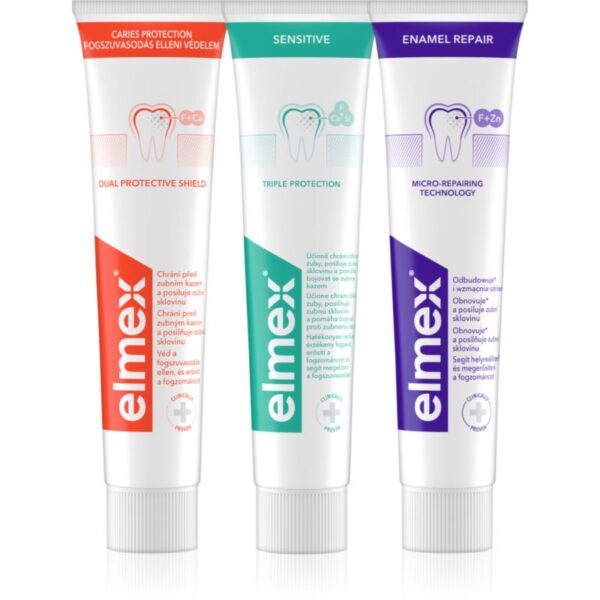 Elmex Mix Trio pastă de dinți 3x75 ml-Țena