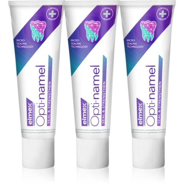 Elmex Opti-namel Seal & Strengthen pastă de dinți protejarea smaltului dental 3x75 ml-Țena