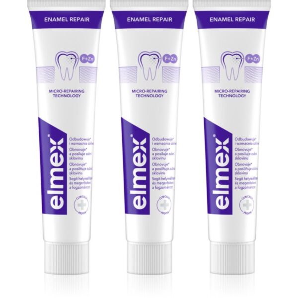 Elmex Repair Enamel Repair pastă de dinți 3x75 ml-ro
