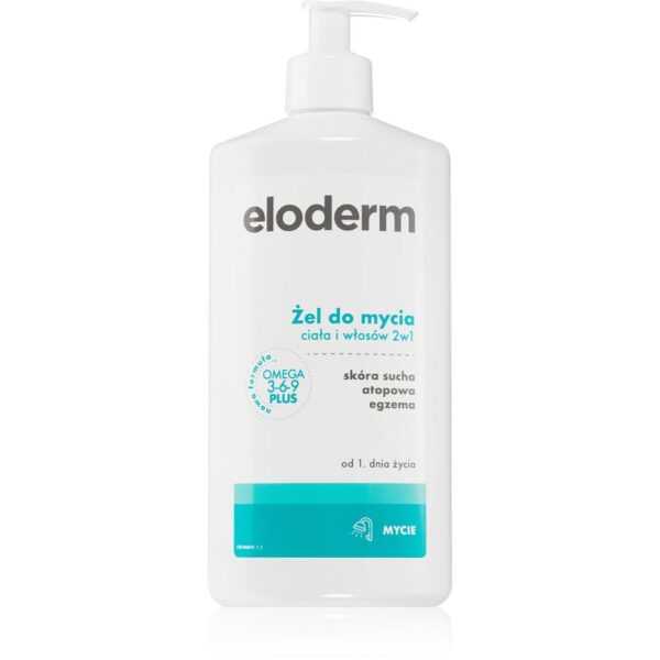 Eloderm Body & Hair Shower Gel gel de duș pentru corp și păr pentru nou-nascuti si copii 400 buc-Țena