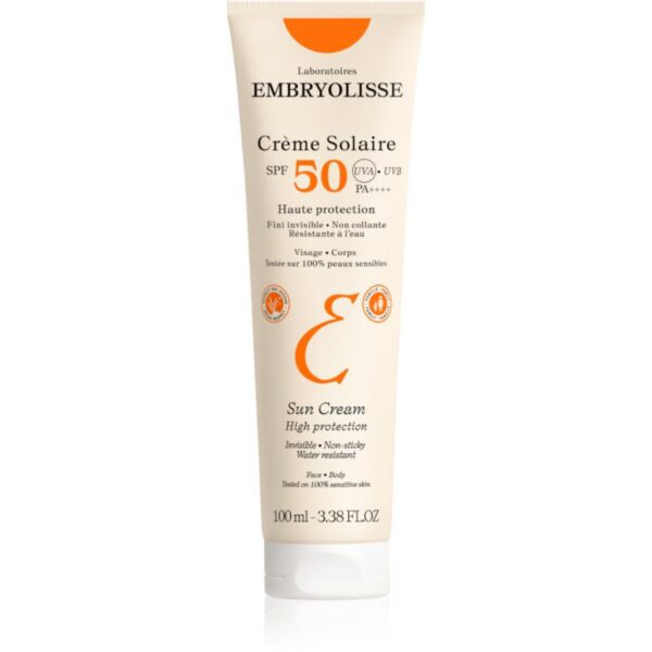 Embryolisse Crème Solaire crema pentru protecție solară rezistenta la apa SPF 50 100 ml-ro