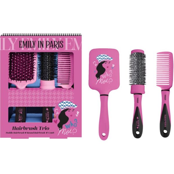 Emily In Paris Hairbrush Trio set de perii pentru păr 3 buc-Țena