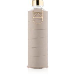 Equa Mismatch sticlă pentru apă + husă din piele artificială culoare Beige 750 ml-ro