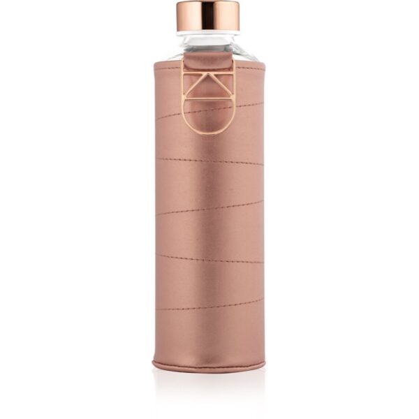 Equa Mismatch sticlă pentru apă + husă din piele artificială culoare Bronze 750 ml-Țena
