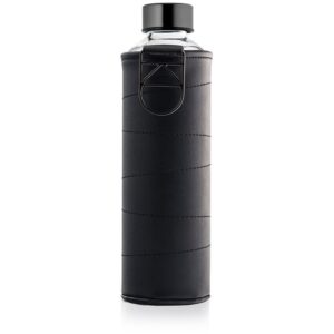 Equa Mismatch sticlă pentru apă + husă din piele artificială culoare Graphite 750 ml-ro