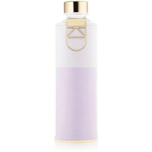 Equa Mismatch sticlă pentru apă + husă din piele artificială culoare Lila 750 ml-Țena