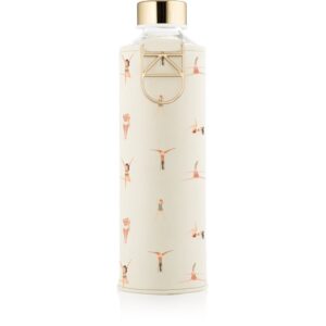 Equa Mismatch sticlă pentru apă + husă din piele artificială culoare Playa 750 ml-ro